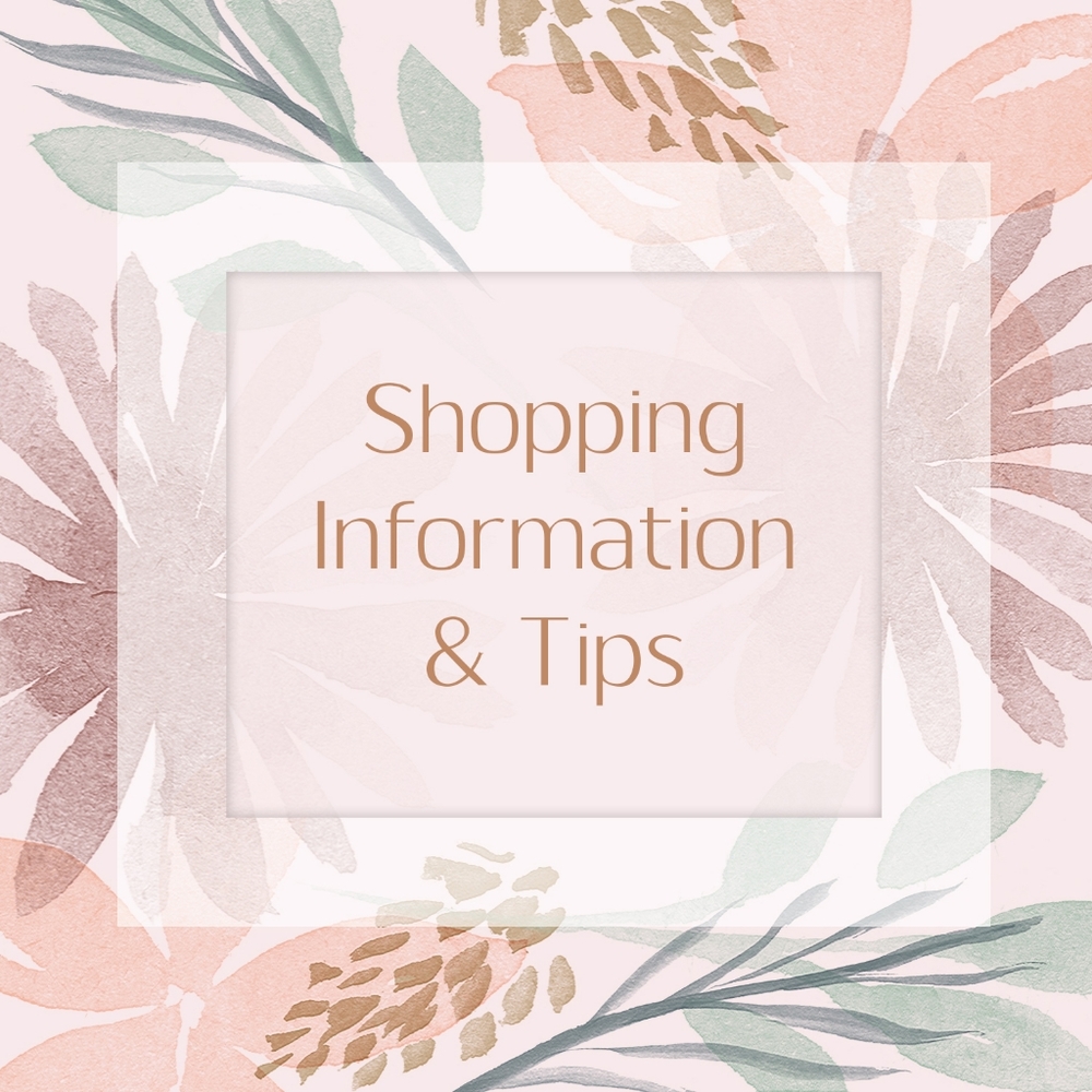 Shopping Info & Tips